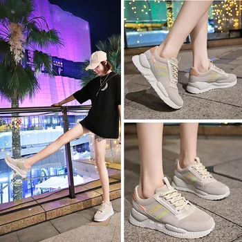 Sneakers Women Mesh Running Shoes Female Fashion Sneakers Lace up Soft Platform Breathable Sport Shoes for Women Footwear
Sneakers Women Mesh Running Shoes Female Fashion Sneakers Lace up Soft Platform Breathable Sport Shoes for Women Footwear
