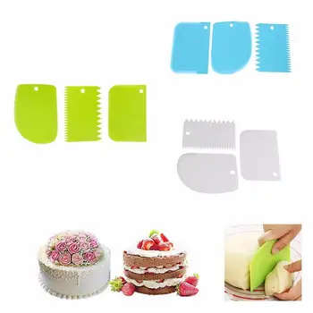3PCS/Lot Dough Cake Cutter Slicer Spatula for Cake Cream Scraper Pasty Cutters Scraper Irregular Teeth Edge DIY Scraper
3PCS/Lot Dough Cake Cutter Slicer Spatula for Cake Cream Scraper Pasty Cutters Scraper Irregular Teeth Edge DIY Scraper