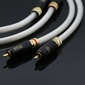 Hifi WBT-0144 Gold Plating Plug RCA Audio Cable, Dual 2RCA to 2RCA Male CD DVD Amplifier Interconnect RCA Cable
Hifi WBT-0144 Gold Plating Plug RCA Audio Cable, Dual 2RCA to 2RCA Male CD DVD Amplifier Interconnect RCA Cable