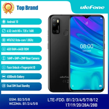 Ulefone Note 9P Android 10 4GB+64GB Smartphone Waterdrop Screen Octa-core 4G Celular Phone 6.52-inch Mobile phone
Ulefone Note 9P Android 10 4GB+64GB Smartphone Waterdrop Screen Octa-core 4G Celular Phone 6.52-inch Mobile phone