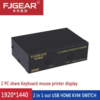 USB HDMI KVM Switch 2 Port with Cable, PC Monitor Keyboard Mouse Switcher Supports Car Scan 1080p 3D
USB HDMI KVM Switch 2 Port with Cable, PC Monitor Keyboard Mouse Switcher Supports Car Scan 1080p 3D