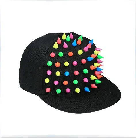 Hat Flat-brimmed Cap jie wu mao Baseball Cap South Korea Punk Color Tip Rivet Hip Hop Hat Men's Women's Fashion Cap
Hat Flat-brimmed Cap jie wu mao Baseball Cap South Korea Punk Color Tip Rivet Hip Hop Hat Men's Women's Fashion Cap