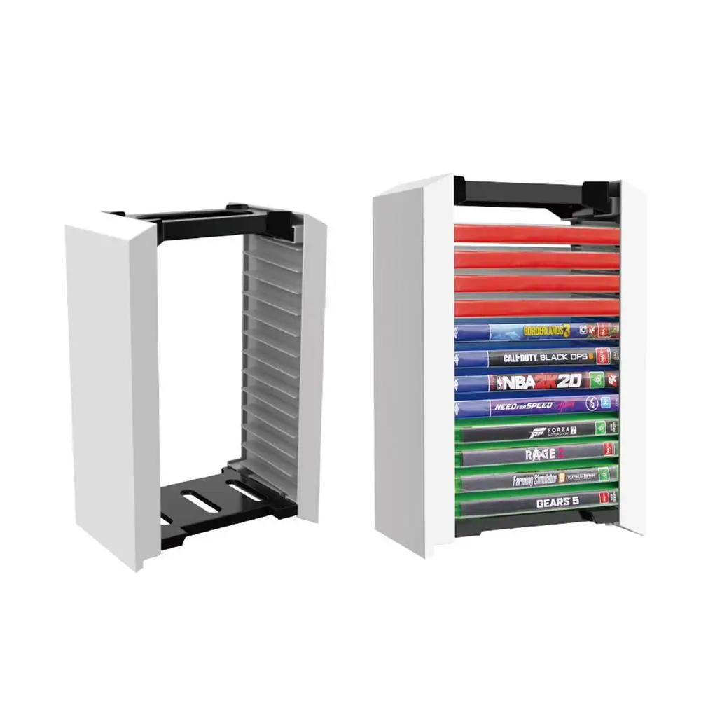 For PS5 Game CD Box Disc Rack Storage Rack For PS5 Host Disc Double Storage Box Bracket Can Store 12 Pieces Games Accessories
For PS5 Game CD Box Disc Rack Storage Rack For PS5 Host Disc Double Storage Box Bracket Can Store 12 Pieces Games Accessories