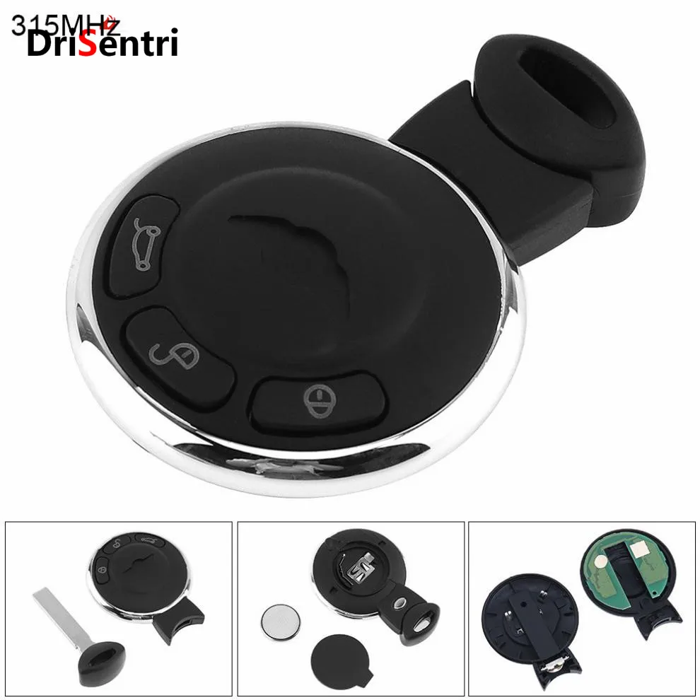 315Mhz 3 Buttons Smart Remote Car Keyless Entry Key Fob for For-BMW Mini Cooper 2007-2014 No Battery
315Mhz 3 Buttons Smart Remote Car Keyless Entry Key Fob for For-BMW Mini Cooper 2007-2014 No Battery
