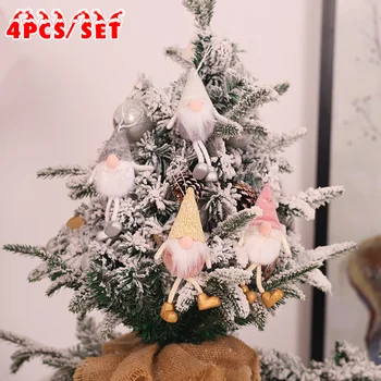 4pcs/set Christmas Swedish Gnome Santa Artificial Wool Plush Doll Cute Ornaments Hanging For Xmas Tree Home Party Decor Gifts
4pcs/set Christmas Swedish Gnome Santa Artificial Wool Plush Doll Cute Ornaments Hanging For Xmas Tree Home Party Decor Gifts