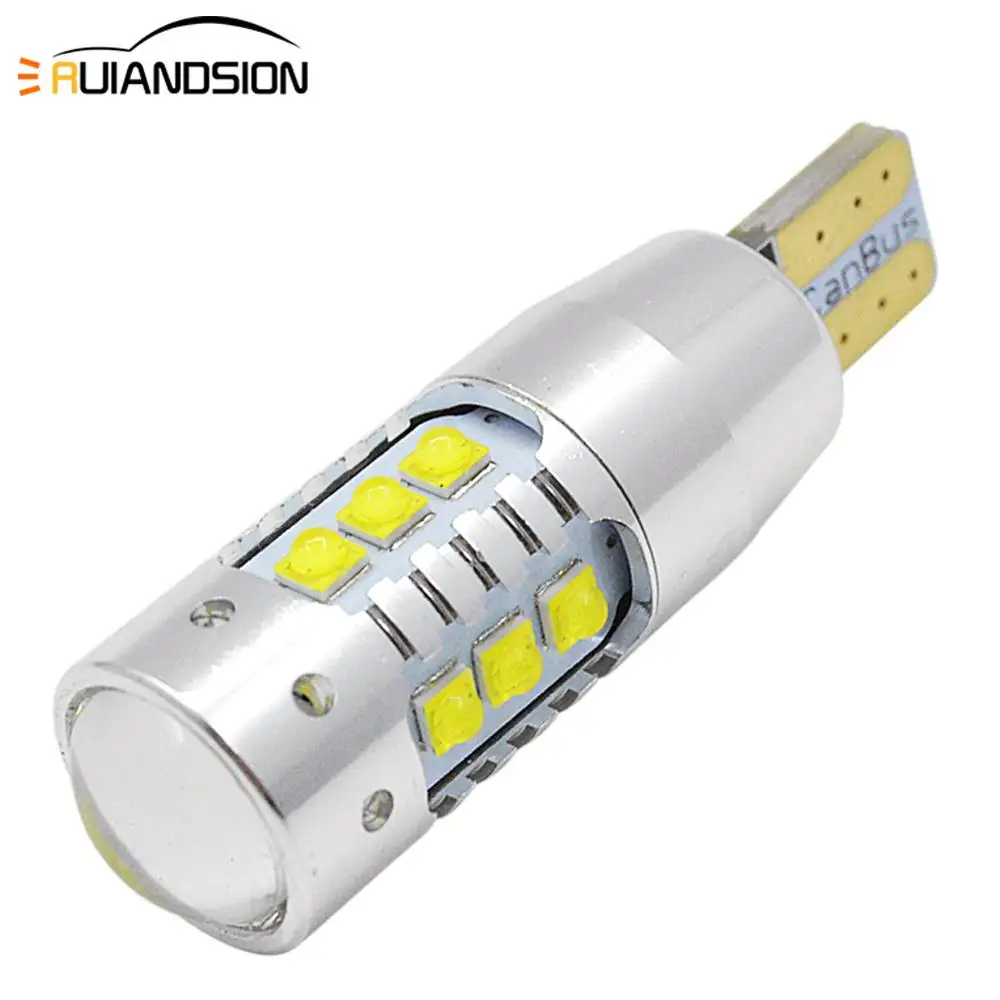 1x80W T10 Canbus Автомобильный светодиодный светильник W5W/194/T10 16SMD AC/DC 12 24v XBD для