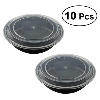 10PCS 720ML Disposable Plastic Bowl Take Out Containers Food Storage Box With Lids - Round
10PCS 720ML Disposable Plastic Bowl Take Out Containers Food Storage Box With Lids - Round