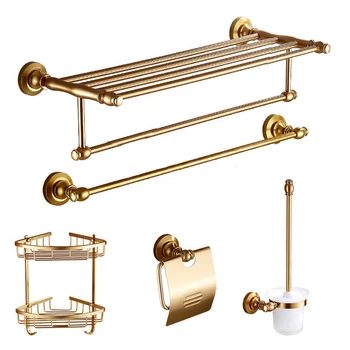 European Antique Towel Rack Space Aluminium Retro Copper Bathroom Furniture Hardware Pendant Set
European Antique Towel Rack Space Aluminium Retro Copper Bathroom Furniture Hardware Pendant Set
