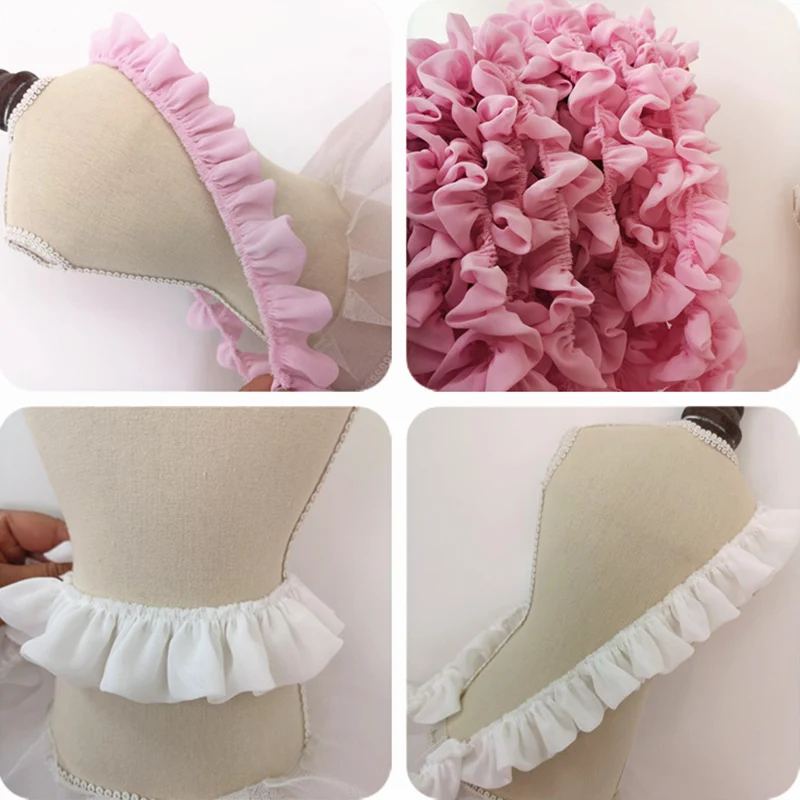 Ленты кружевные плиссированные Стрейчевые с оборками, 20 ярдов
Ленты кружевные плиссированные Стрейчевые с оборками, 20 ярдов