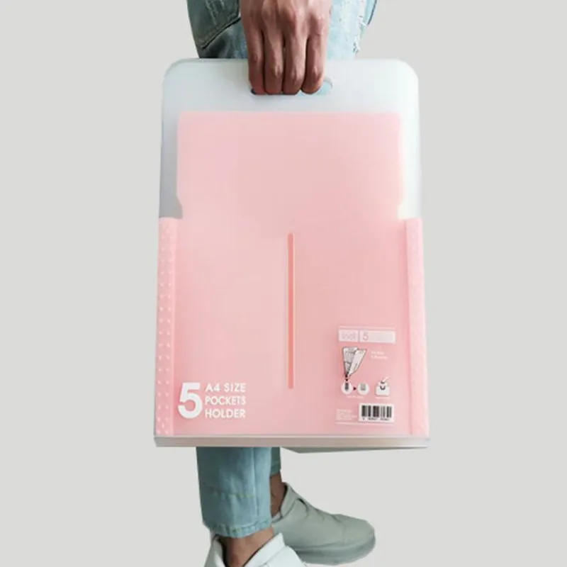Hot 4 color Multi-layer 5 index vertical portable organ bag PP folder student papers folder file bag
Hot 4 color Multi-layer 5 index vertical portable organ bag PP folder student papers folder file bag