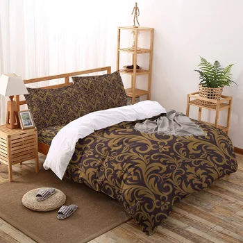 Arab Baroque Brown Retro Printed Duvet Cover Set 4 Piece Bedding Set Home Textile Customizable
Arab Baroque Brown Retro Printed Duvet Cover Set 4 Piece Bedding Set Home Textile Customizable