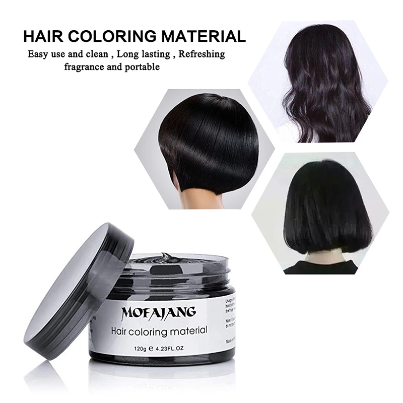 Mofajang Black Hair Wax Color Styling Products Hair Dye One-time Molding Paste Natural Hair Strong Gel Cream Hair Dye
Mofajang Black Hair Wax Color Styling Products Hair Dye One-time Molding Paste Natural Hair Strong Gel Cream Hair Dye