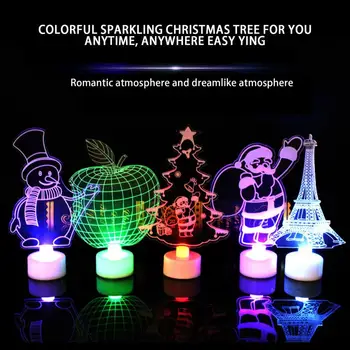 Creative Santa Claus Led Night Light Colorful Flash Acrylic Light 3d Stereo Night Light Toy Gift Style Random Sent
Creative Santa Claus Led Night Light Colorful Flash Acrylic Light 3d Stereo Night Light Toy Gift Style Random Sent