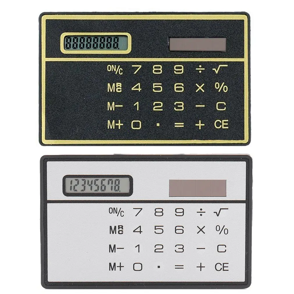 8 Digit Ultra Thin Solar Power Calculator with Touch Screen Credit Card Design Portable Mini Calculator for Business School
8 Digit Ultra Thin Solar Power Calculator with Touch Screen Credit Card Design Portable Mini Calculator for Business School