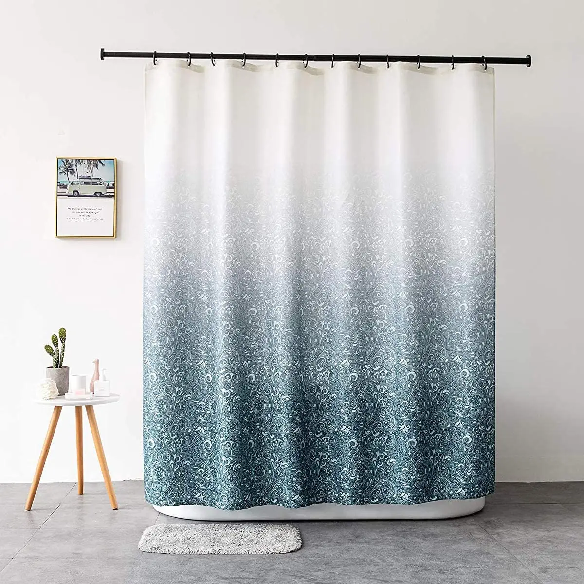 Shower Curtains for Bathroom Waterproof Cloth Bath Curtain with 12 Hooks colour Gradient A variety of styles
Shower Curtains for Bathroom Waterproof Cloth Bath Curtain with 12 Hooks colour Gradient A variety of styles