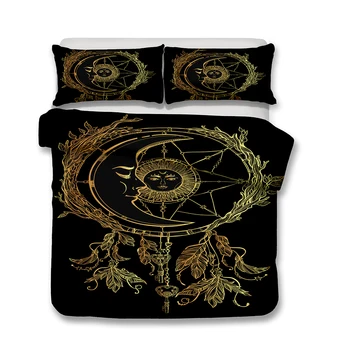 Golden Sun Dreamcather Black Background Bedding Set 1pc Duvet Cover with Pillowcases No Comforter 100% Microfiber Drop Ship 
Golden Sun Dreamcather Black Background Bedding Set 1pc Duvet Cover with Pillowcases No Comforter 100% Microfiber Drop Ship