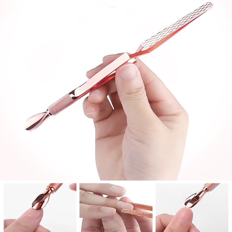 2 Way Rose gold Multifunction Gold Cuticle Pusher Nail Gel Tips Sculpting Shaping Tweezers Nail Art Clip Manicure Tool Nail Form
2 Way Rose gold Multifunction Gold Cuticle Pusher Nail Gel Tips Sculpting Shaping Tweezers Nail Art Clip Manicure Tool Nail Form