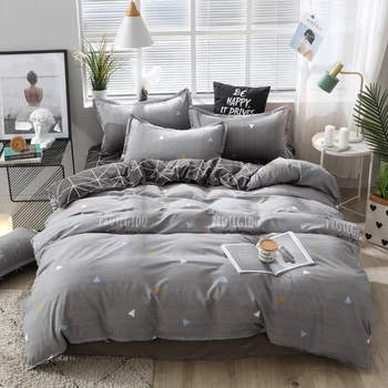 BEST.WENSD Simple Cotton bedding set queen king size comforter set bed bedding Grey durability quilt cover sheet with pillowcase
BEST.WENSD Simple Cotton bedding set queen king size comforter set bed bedding Grey durability quilt cover sheet with pillowcase
