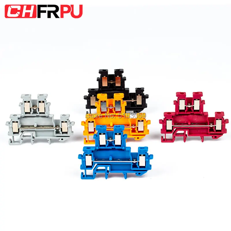 CHFRPU 10Pcs MBKK-2.5 Din Rail Terminal Blocks MBKK2.5 Connector Double Layer Terminal Blocks Screw Electrical Wiring
CHFRPU 10Pcs MBKK-2.5 Din Rail Terminal Blocks MBKK2.5 Connector Double Layer Terminal Blocks Screw Electrical Wiring