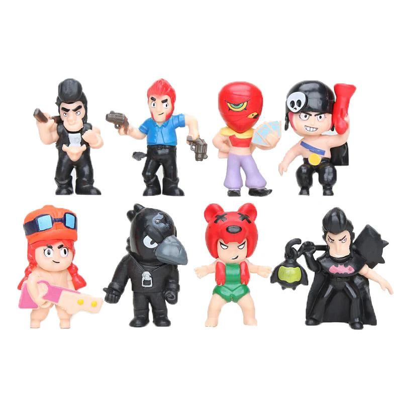 8pcs/set Action Figure Toy Crow Spike Shelly Leon Colt Jessie PVC Collection Model Gift Toys for Children Dolls
8pcs/set Action Figure Toy Crow Spike Shelly Leon Colt Jessie PVC Collection Model Gift Toys for Children Dolls