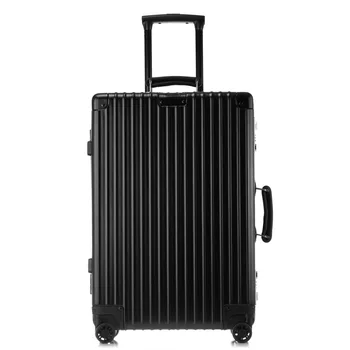 

new design 20"24"26" 29" inch 100% aluminum spinner retro travel suitcase luxury brand trolley rolling luggage for traveling