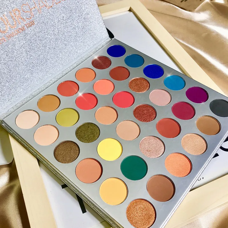 36-color Eyeshadow Palette Advanced Silver Series Makeup Pigments Shimmer Matte Eye Shadow Palette Cosmetics n
36-color Eyeshadow Palette Advanced Silver Series Makeup Pigments Shimmer Matte Eye Shadow Palette Cosmetics n