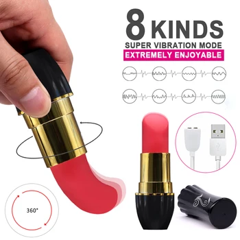 

Mini Lipstick Vibrator Jump Egg Secret Bullet Massage G Spot Clitoris Stimulator Erotic Sex Toy For Women Adult Intimate Goods