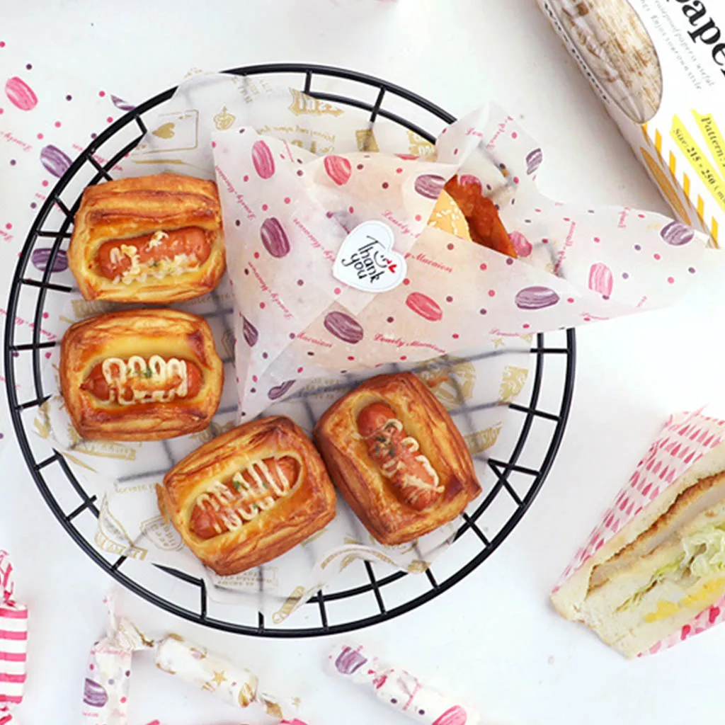 50Pcs/Lot Wax Paper Food Grade Grease Paper Food Wrappers Wrapping Paper For Bread Sandwich Burger Fries Oilpaper Baking Tools
50Pcs/Lot Wax Paper Food Grade Grease Paper Food Wrappers Wrapping Paper For Bread Sandwich Burger Fries Oilpaper Baking Tools