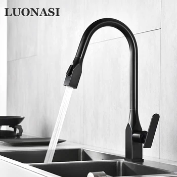Kitchen Faucets Square Black Single Handle Pull Out Kitchen Tap Single Hole Swivel 360 Degree Rotation Water Mixer Tap CF-8810H 
Kitchen Faucets Square Black Single Handle Pull Out Kitchen Tap Single Hole Swivel 360 Degree Rotation Water Mixer Tap CF-8810H