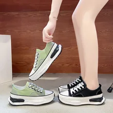 Women Canvas Shoes 2022 New Fashion Sneakers Platform Shoes Woman Low-Cut Casual Loafers Ladies High Quality Sneakers Female 
Women Canvas Shoes 2022 New Fashion Sneakers Platform Shoes Woman Low-Cut Casual Loafers Ladies High Quality Sneakers Female