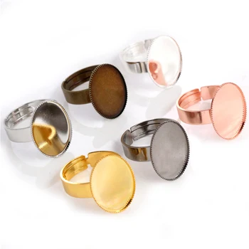 13x18mm 10pcs/Lot 6 Color Plated Brass Oval Adjustable Ring Settings Blank/Base,Fit 13x18mm Glass Cabochons 
13x18mm 10pcs/Lot 6 Color Plated Brass Oval Adjustable Ring Settings Blank/Base,Fit 13x18mm Glass Cabochons