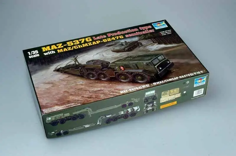 

Trumpeter 1/35 00212 MAZ-537G Late with Semi-Trailer