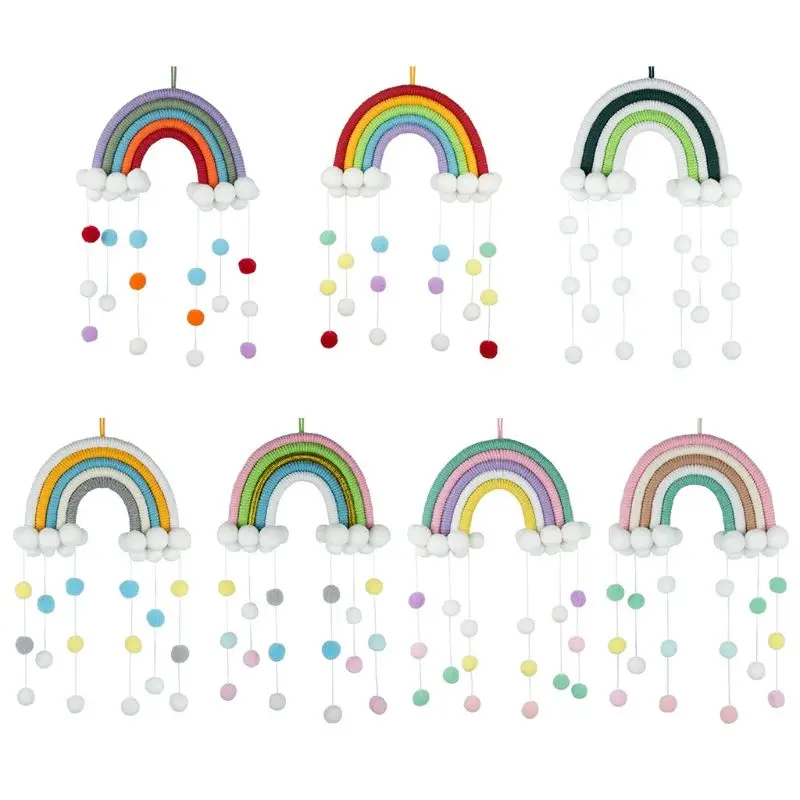 Nordic Rainbow Handmade Weaving Ornament Kids Room Wall Hanging Home Decoration R2JF
Nordic Rainbow Handmade Weaving Ornament Kids Room Wall Hanging Home Decoration R2JF