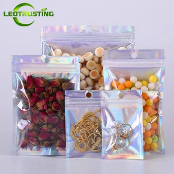 Leotrusting Shinny Holographic Zip Lock Bag Clear Hologram Jewelry Gif Bags Eye Shadow/Pen Eyelash Brush Nails Packaging Bag 
Leotrusting Shinny Holographic Zip Lock Bag Clear Hologram Jewelry Gif Bags Eye Shadow/Pen Eyelash Brush Nails Packaging Bag