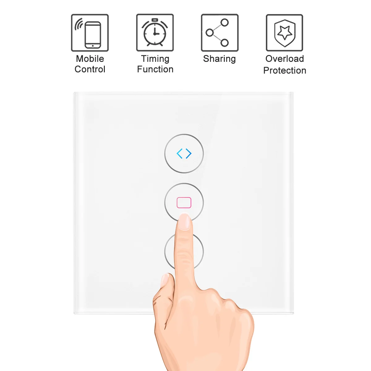 Smart Life WiFi Curtain Switch For Electric Motorized Curtain Blind Roller Shutter Works With Alexa&Google Home
Smart Life WiFi Curtain Switch For Electric Motorized Curtain Blind Roller Shutter Works With Alexa&Google Home