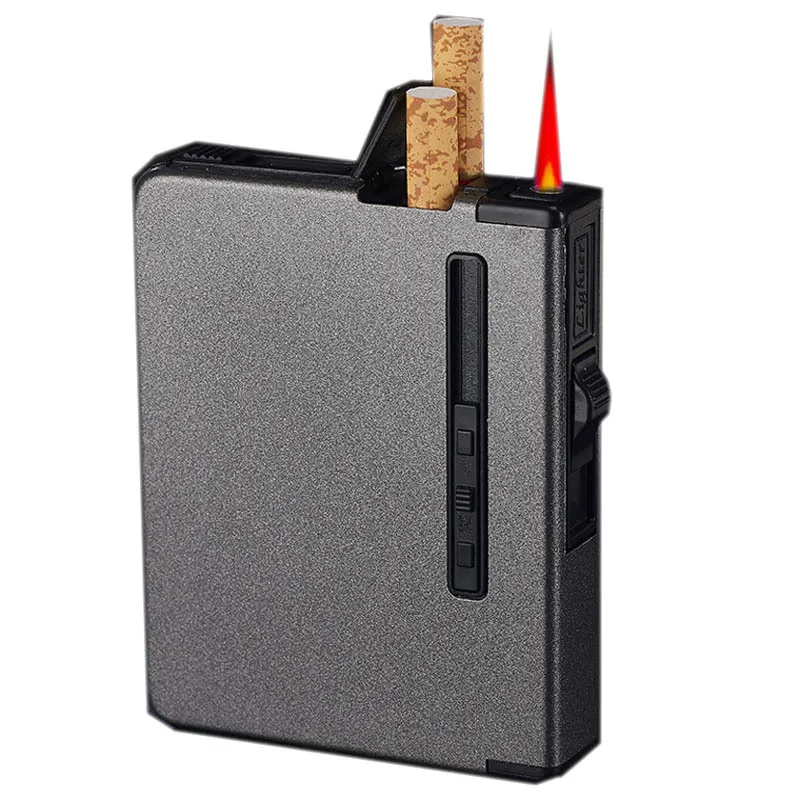 Charging Metal Automatic Cigarette Case Lighter Alloy 12pcs Cigarette Holder Smoking Box Portable Windbreak cigarette box gift
Charging Metal Automatic Cigarette Case Lighter Alloy 12pcs Cigarette Holder Smoking Box Portable Windbreak cigarette box gift