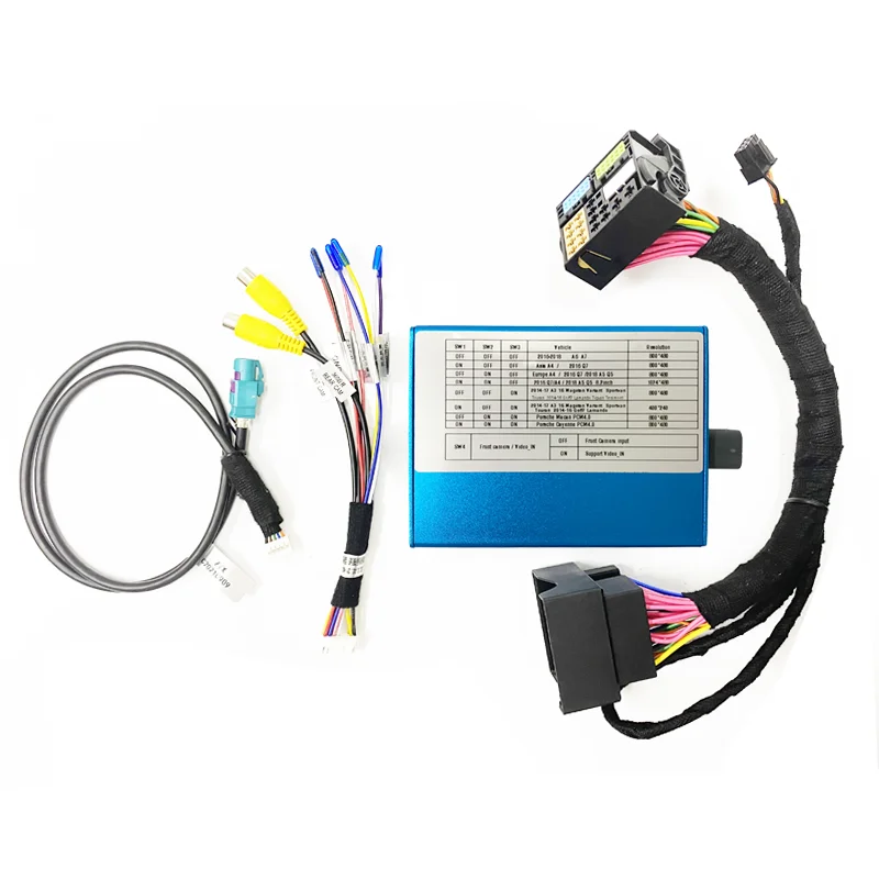 Back Camera Interface Adapter for Audi A3 A4 A5 Q2 Q5 Q7 MIB MIB2 System with Dynamic Parking Line Reverse Rear CAM Box | Автомобили и