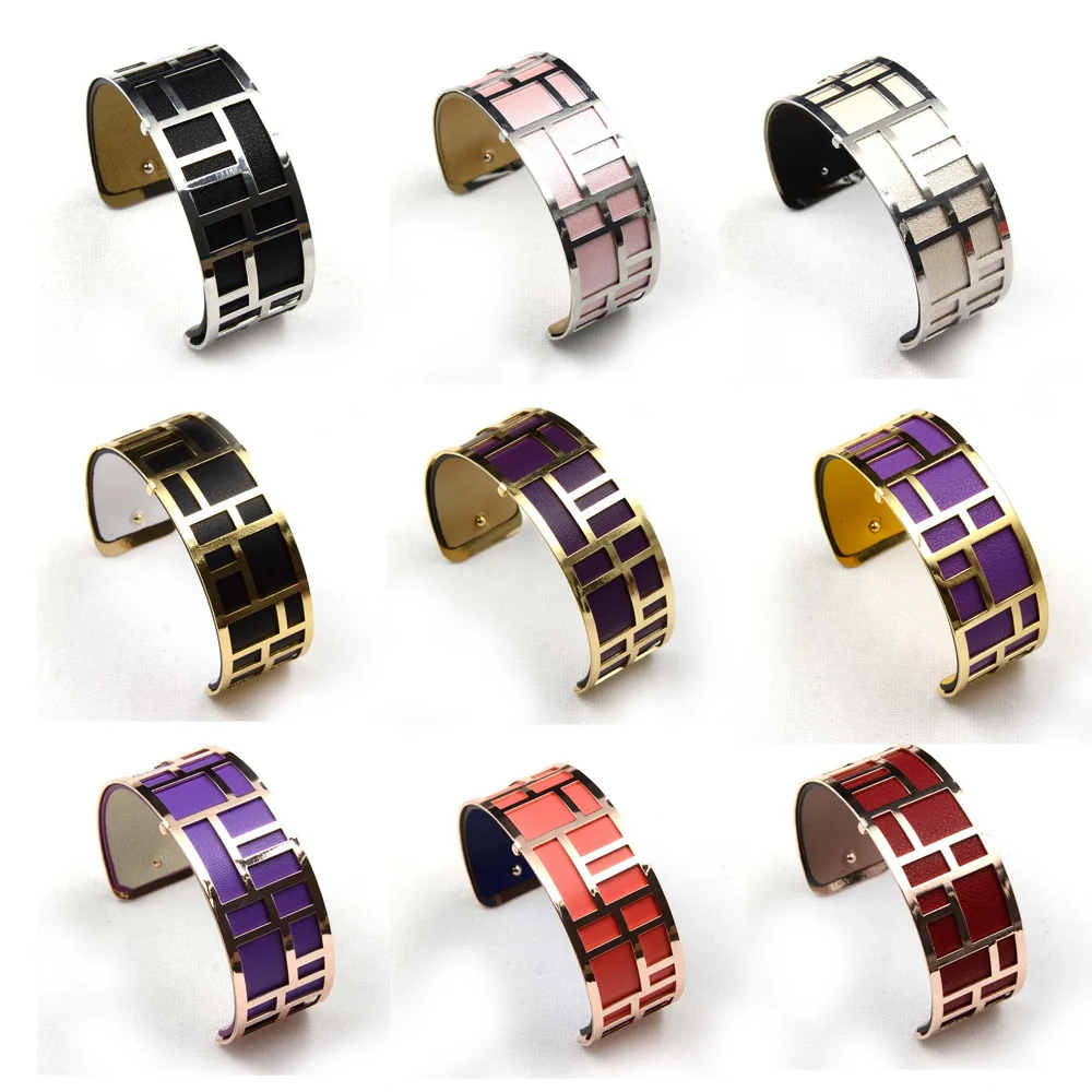 25 mm Labyrinthe Bracelets Cuff Rectangular DIY Reversible PU Leathers Insert Moods Valentine's Day Promotion Gifts for women
25 mm Labyrinthe Bracelets Cuff Rectangular DIY Reversible PU Leathers Insert Moods Valentine's Day Promotion Gifts for women