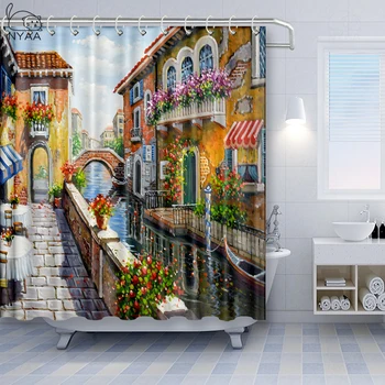 Ancient Italian Street In Small Provincial Town Europe Shower Curtain Waterproof Fabric For Bathroom Decoration Bath Curtains
Ancient Italian Street In Small Provincial Town Europe Shower Curtain Waterproof Fabric For Bathroom Decoration Bath Curtains