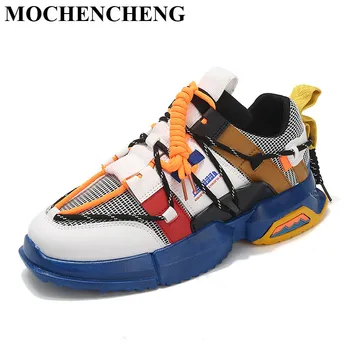 2020 New Men Chunky Sneakers Platform Lace-up Casual Shoes Retro Style Mixed Color Adult Male Tenis Footwear Height Increasing
2020 New Men Chunky Sneakers Platform Lace-up Casual Shoes Retro Style Mixed Color Adult Male Tenis Footwear Height Increasing