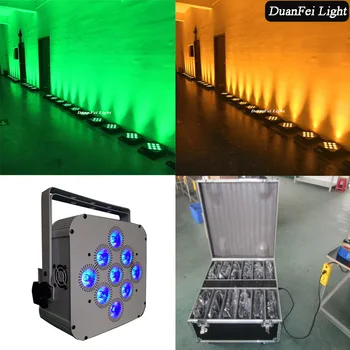 (12pcs+Flycase) 9x15w rgbwa par wireless dmx flat par led 5in1 battery wash par for wedding party show 
(12pcs+Flycase) 9x15w rgbwa par wireless dmx flat par led 5in1 battery wash par for wedding party show