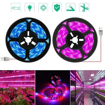 LEADLY LED Grow Light Strip Full Spectrum USB Grow Light Strip 0.5/1/2/3m 2835 Indoor Nursery USB Planting Light Red Blue Strips
LEADLY LED Grow Light Strip Full Spectrum USB Grow Light Strip 0.5/1/2/3m 2835 Indoor Nursery USB Planting Light Red Blue Strips