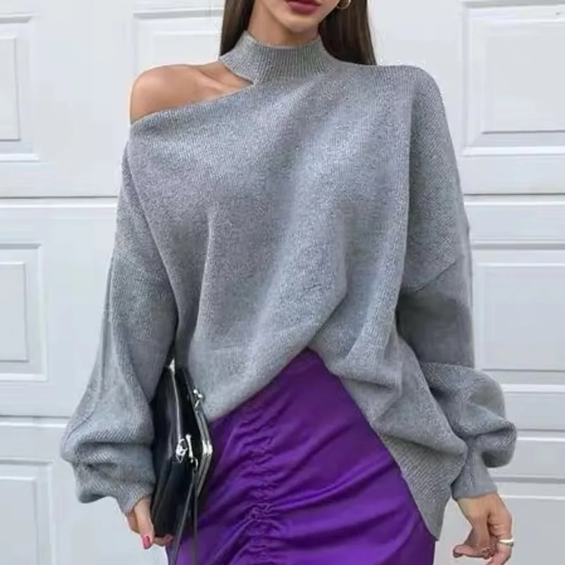 XUXI Autumn 2020 New Long Sleeve Women Irregular Winter Ladies South Korean Shoulder Sweater Turtleneck Sweaters Femme FZ0444
XUXI Autumn 2020 New Long Sleeve Women Irregular Winter Ladies South Korean Shoulder Sweater Turtleneck Sweaters Femme FZ0444