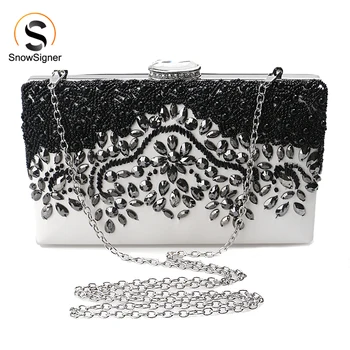 2019 New Fashion women diamonds luxurious evening bags clutch messenger shoulder chain handbags purse beaded wedding bag 
2019 New Fashion women diamonds luxurious evening bags clutch messenger shoulder chain handbags purse beaded wedding bag