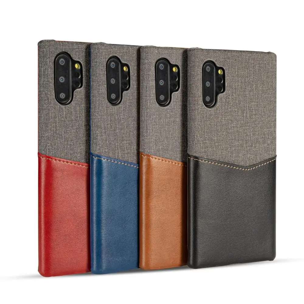 Luxury Splice Leather Cloth Back Case for Samsung Note 10 Note 10Plus Phone Cases Card Slot Shockproof New Arrival Skin Capinha
Luxury Splice Leather Cloth Back Case for Samsung Note 10 Note 10Plus Phone Cases Card Slot Shockproof New Arrival Skin Capinha