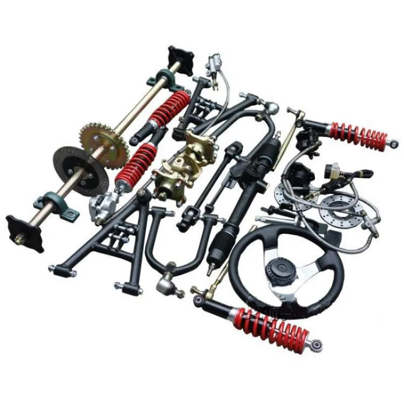 Modified Go-kart Accessories Beach Car Brake Front Axle Four-wheeled Electric Vehicle and Rear Suspension Steering Kit |