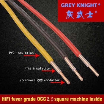 GREY KNIGHT 2.5mm² Power Cord Internal Cable Single Copper Wire High Temperature Resistant OCC red/yellow/black
GREY KNIGHT 2.5mm² Power Cord Internal Cable Single Copper Wire High Temperature Resistant OCC red/yellow/black