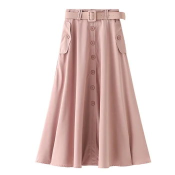 2020 Summer Vintage Women Pleated Skirt Solid Color High Waist A Line Chic Long Skirt Holiday Beach Big Swing Umbrella Skirts
2020 Summer Vintage Women Pleated Skirt Solid Color High Waist A Line Chic Long Skirt Holiday Beach Big Swing Umbrella Skirts