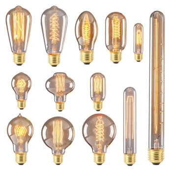 Retro Edison Light Bulb E27 220V ST64 G80 G95 G125 Filament Incandescent Chandelier Pendant Lights Home Vintage Decor Lampada
Retro Edison Light Bulb E27 220V ST64 G80 G95 G125 Filament Incandescent Chandelier Pendant Lights Home Vintage Decor Lampada