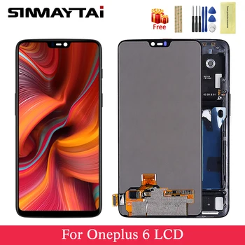 Sinmaytai For 6.28" OnePlus 6 One Plus 6 LCD Display Screen Frame + Touch Panel Digitizer Replacement For A6000 A6003 LCD Display
Sinmaytai For 6.28" OnePlus 6 One Plus 6 LCD Display Screen Frame + Touch Panel Digitizer Replacement For A6000 A6003 LCD Display